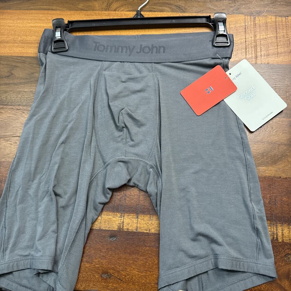 NEW Tommy John Second Skin Fit Boxer Shorts Gray Size S